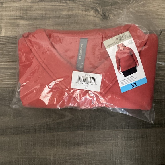 Mondetta Ladies' Collared Fleece Pullover Top - Picture 7 of 8